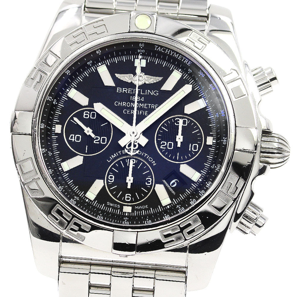 BREITLING Chronomat44 AB0111 Black Dial Automatic Men's Watch_782898