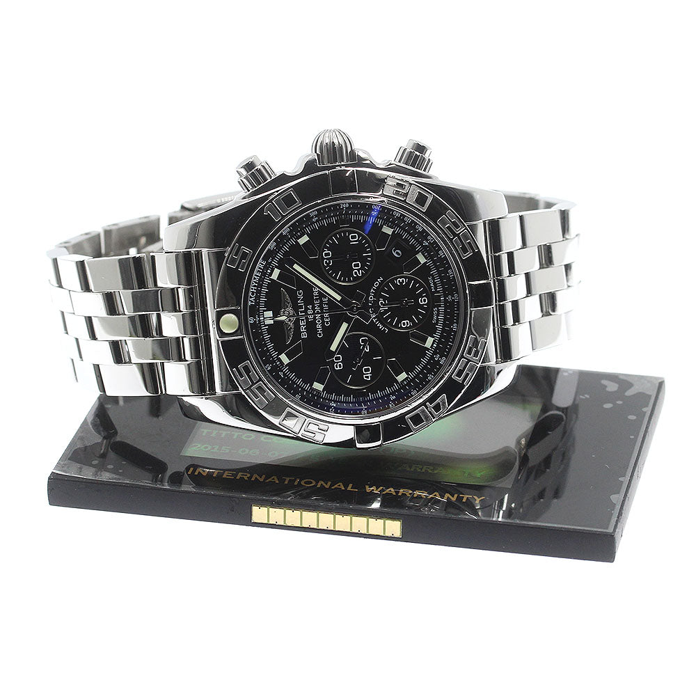 BREITLING Chronomat44 AB0111 Black Dial Automatic Men's Watch_782898