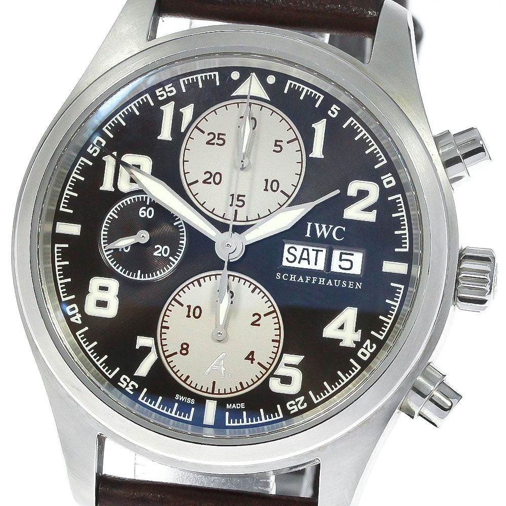 IWC SCHAFFHAUSEN Pilot's Watch Chrono Antoine de Saint-Exupery IW371709 Limited to 1630 pieces Dark brown Dial Automatic Men's Watch_782928