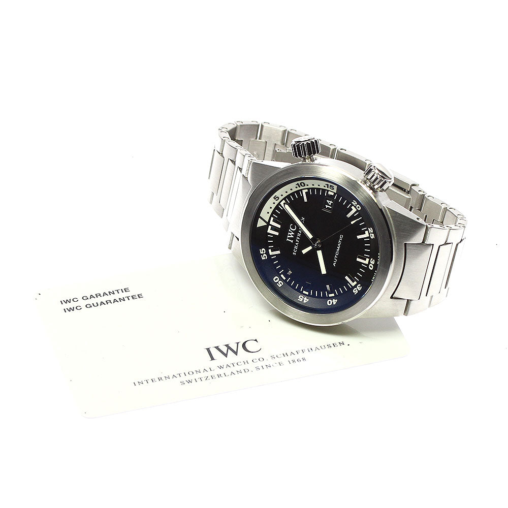 IWC SCHAFFHAUSEN Aqua timer IW354805 Date black Dial Automatic Men's_782932