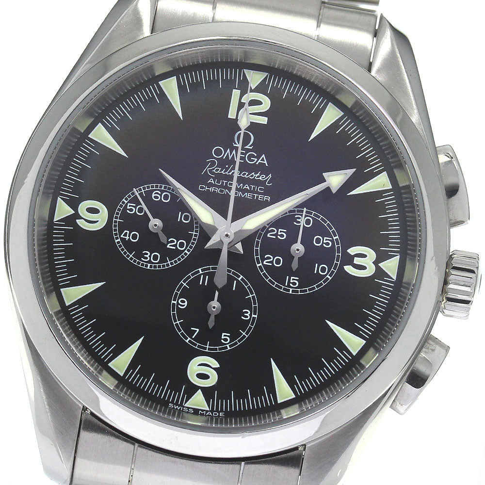 OMEGA Seamaster Aqua Terra Railmaster 2512.52 Chronograph black Dial Automatic Men's Watch_782935
