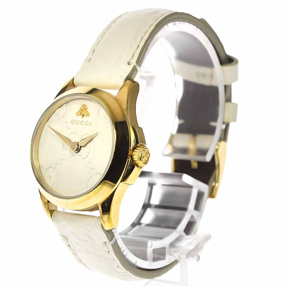 GUCCI G timeless 126.5/YA126580 beige Dial Quartz Ladies Watch_783021