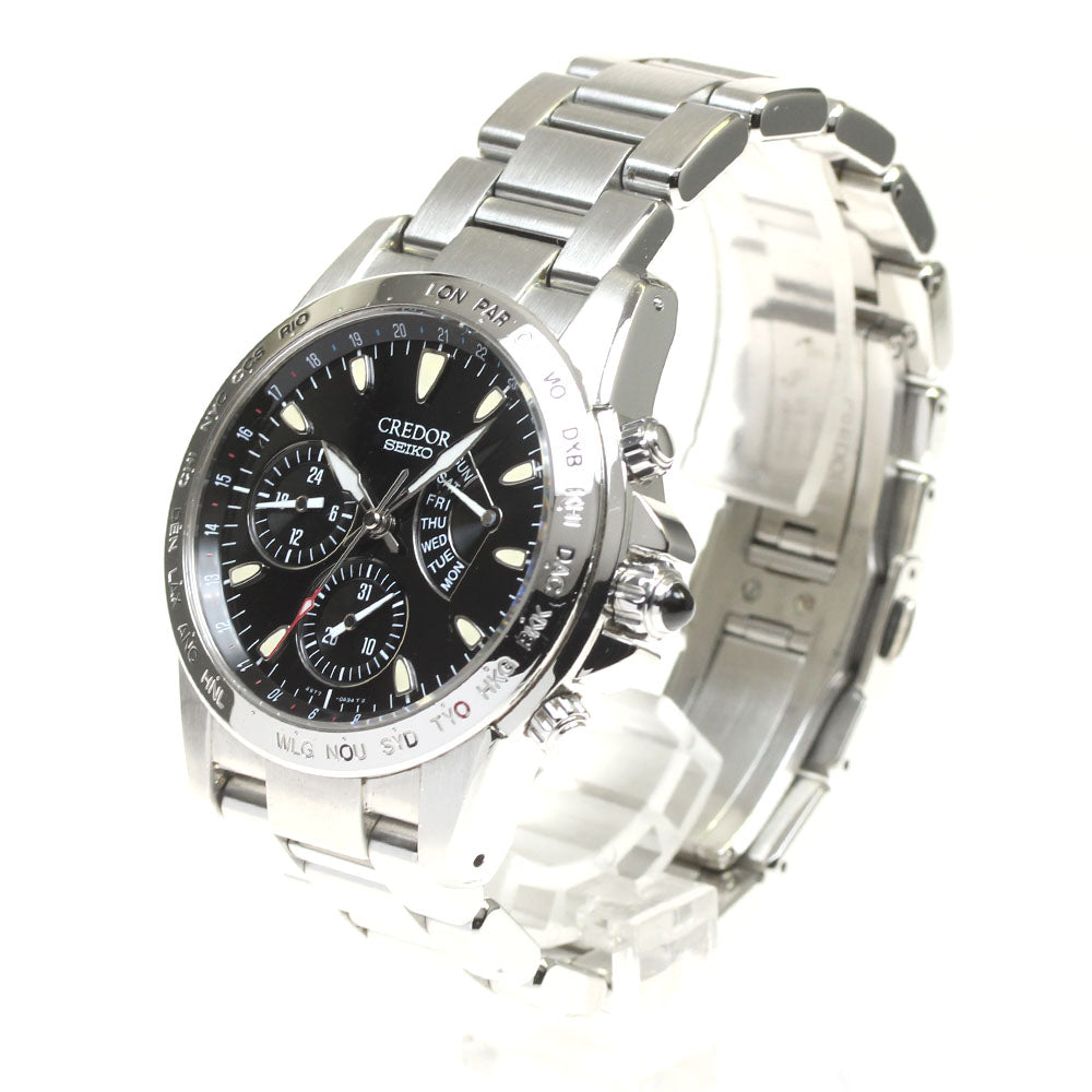 SEIKO CREDOR Phoenix World Time GCBG987/4S77-0A40 Tetsuya Kumakawa model limited to 1000 pieces black Dial Automatic Men's Watch_783148
