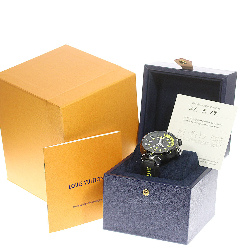 LOUIS VUITTON Tambour Street Diver QA122 Small seconds Automatic Men's_783355