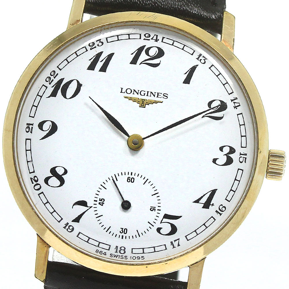 LONGINES Round small seconds Cal.6952 white Dial Hand Winding Men's Watch_783482
