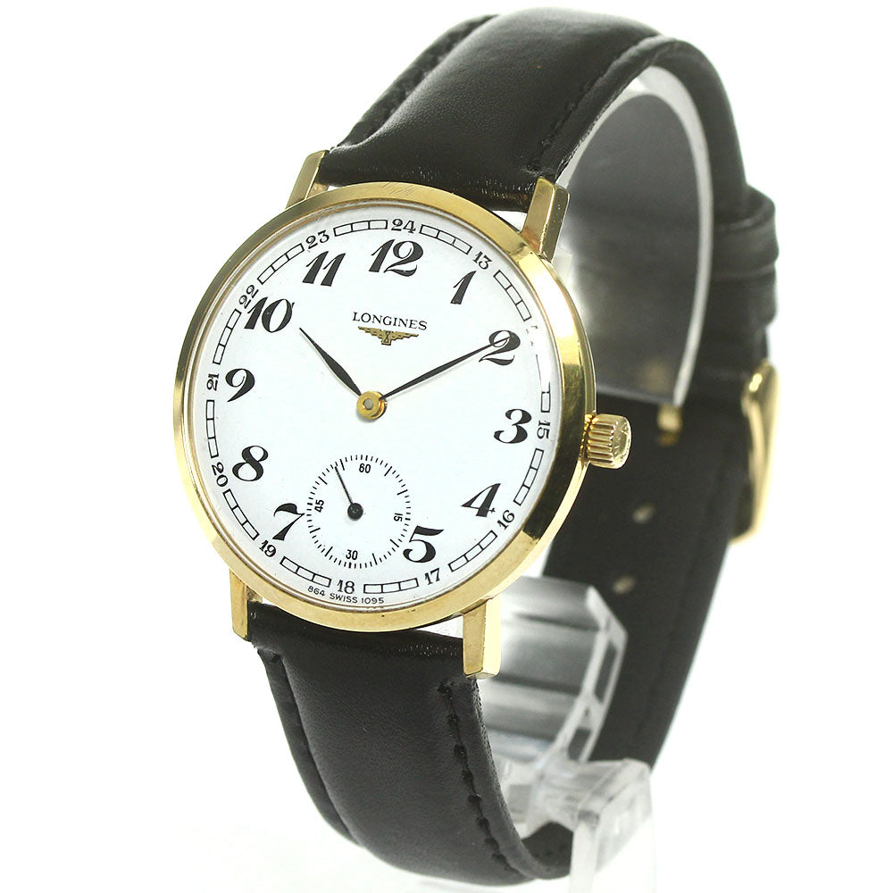 LONGINES Round small seconds Cal.6952 white Dial Hand Winding Men's Watch_783482