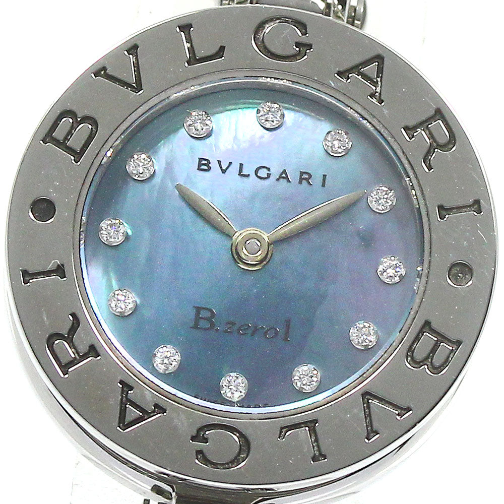 BVLGARI B-zero1 BZ22S 12P Diamond M Blue shell Dial Quartz Ladies Watch_783567