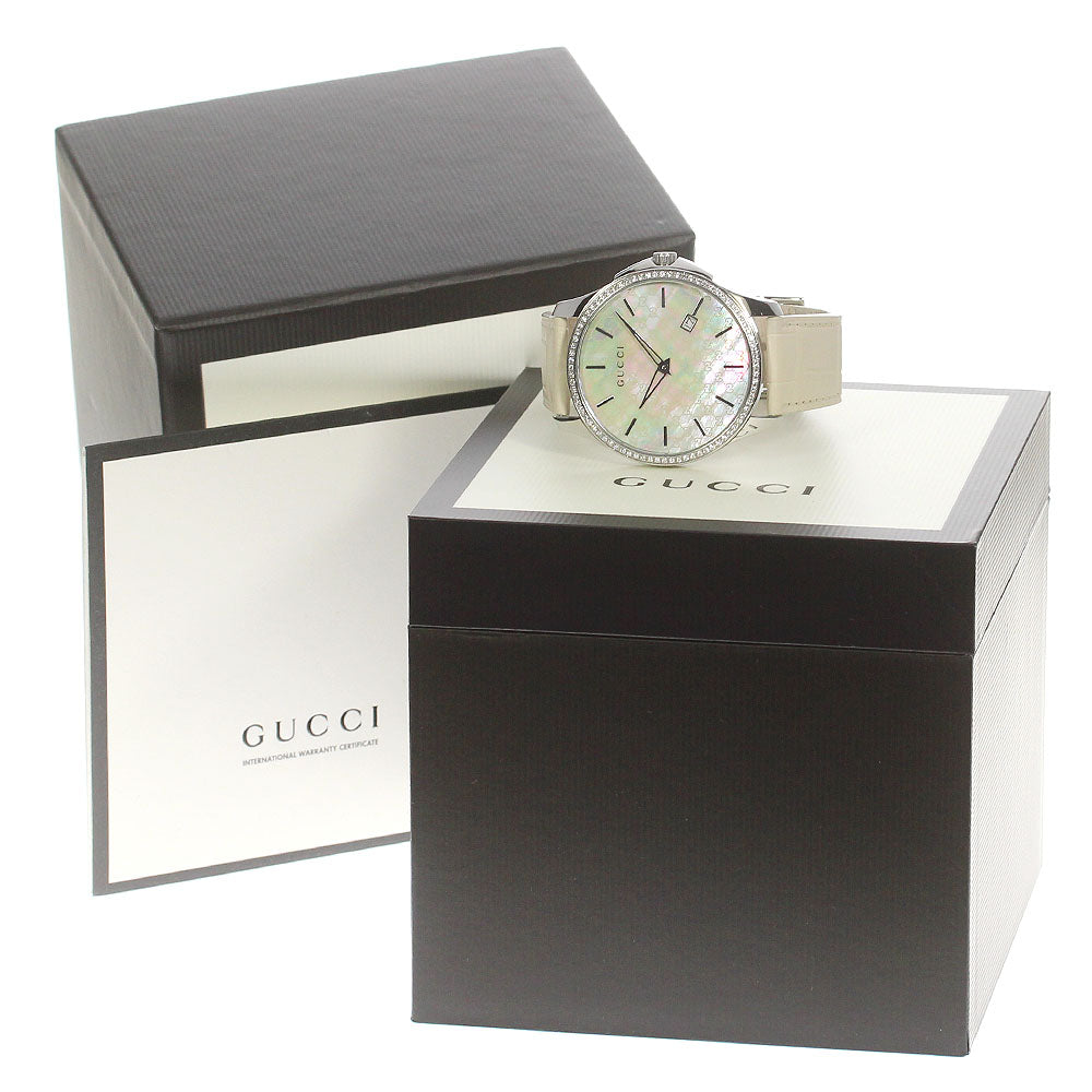 GUCCI G timeless 126.3/YA126306 diamond bezel date Quartz Men's Watch_784163