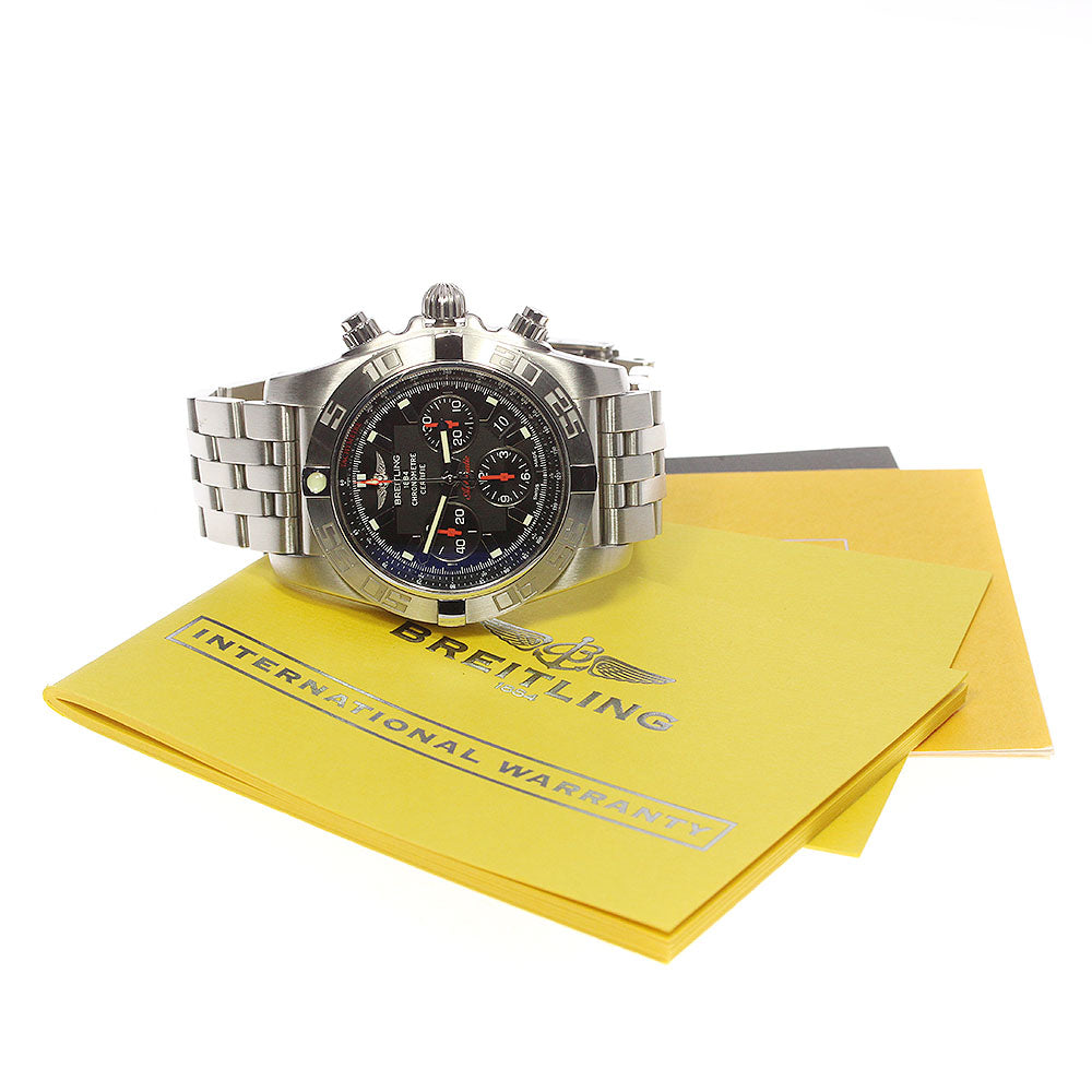 BREITLING Chronomat44 AB0111 black Dial Automatic Men's Watch_784533