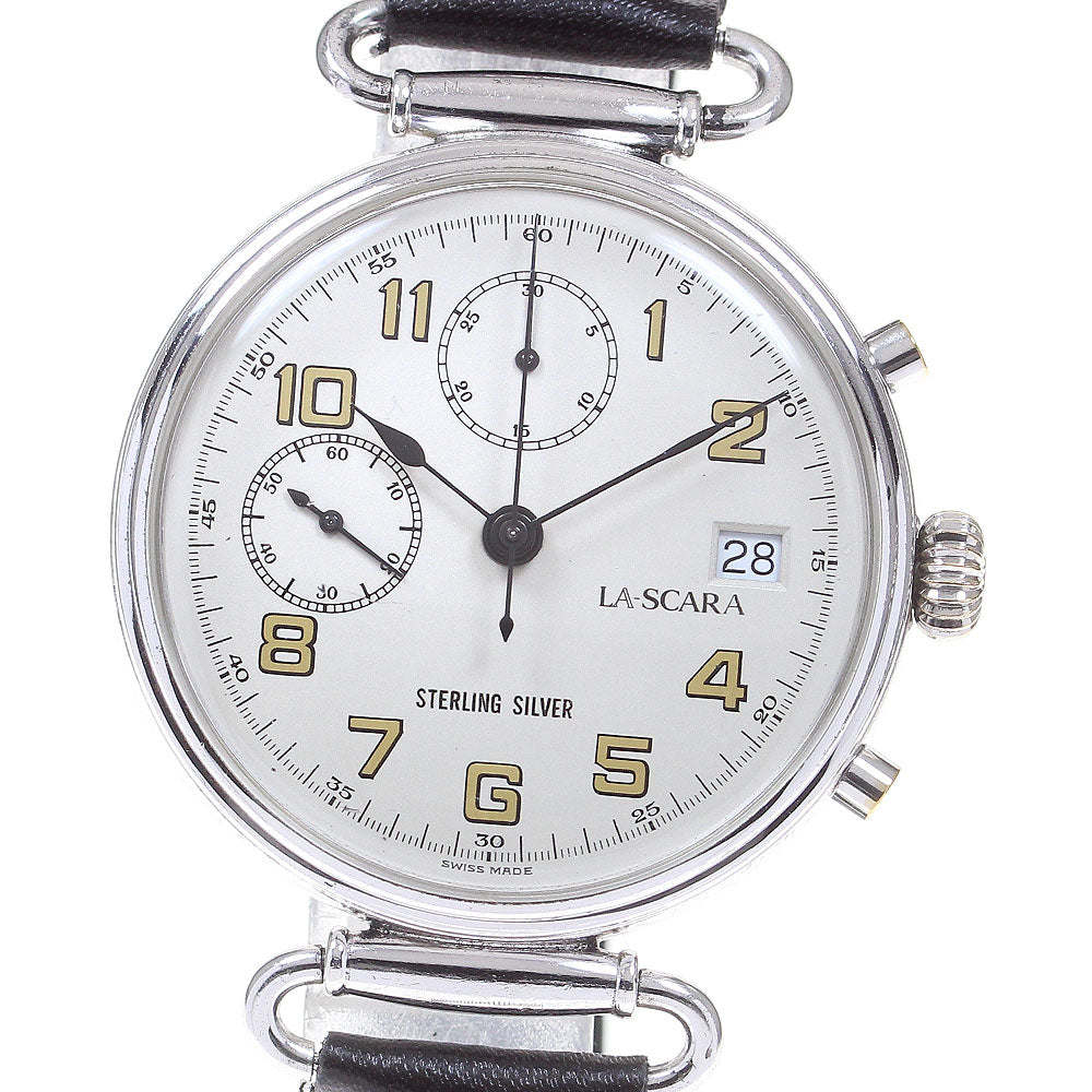LA-SCARA Valjoux 7765 Date Chronograph Hand Winding Men's Watch_784606