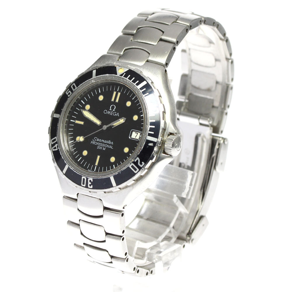 OMEGA Seamaster200m Date black Dial Quartz Men's Watch_784799