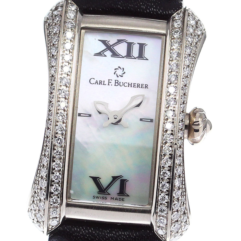 CARL F.BUCHERER Alaclea 00.10703.02.71.12 Diamond Bezel Quartz Ladies_785062