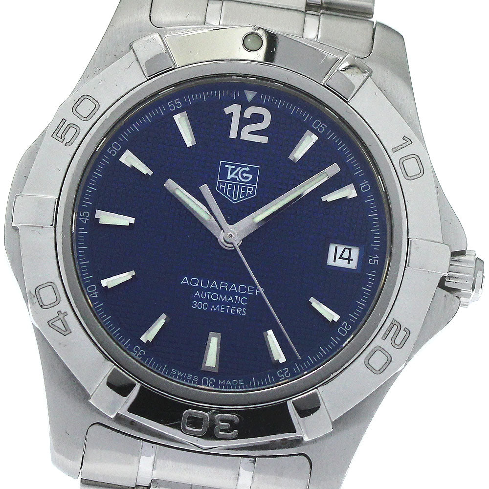 TAG HEUER Aquaracer WAF2112 Date Navy Dial Automatic Men's Watch_785154