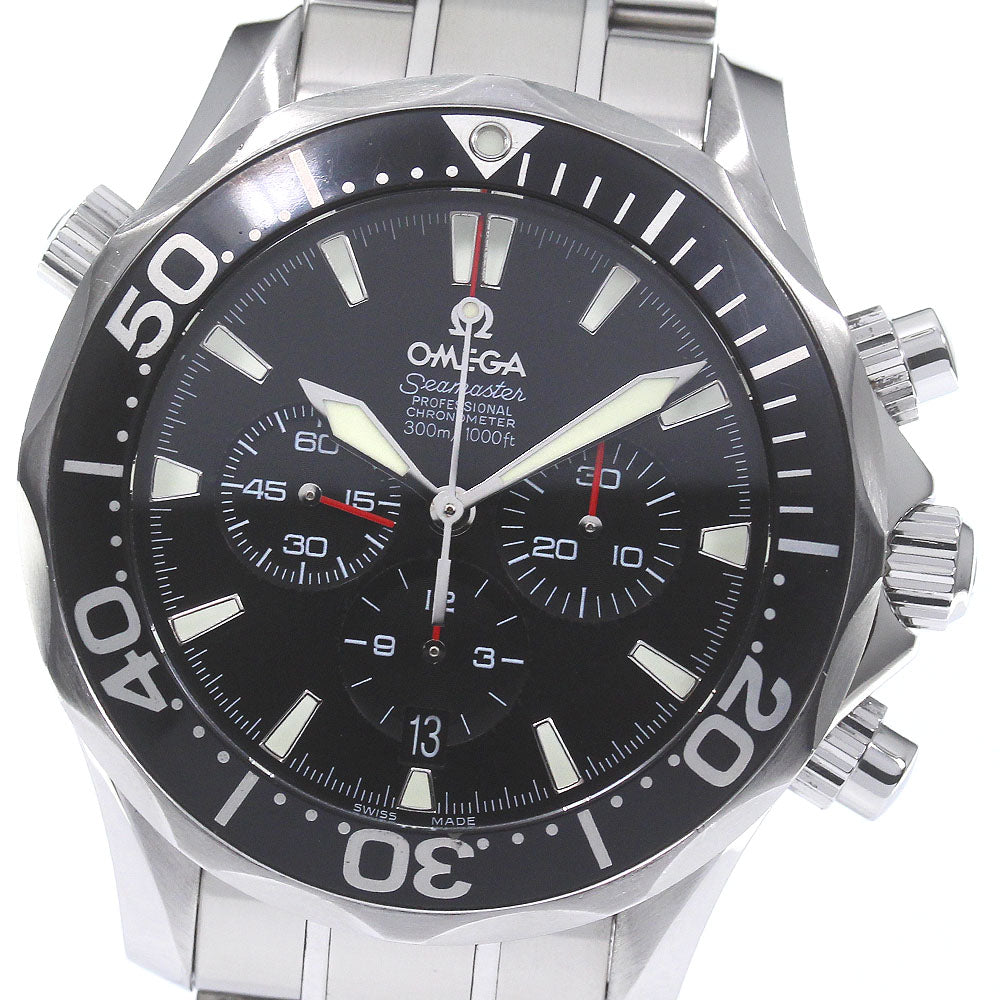 OMEGA Seamaster300 2594.52 Chronograph Date black Dial Automatic Men's_785249