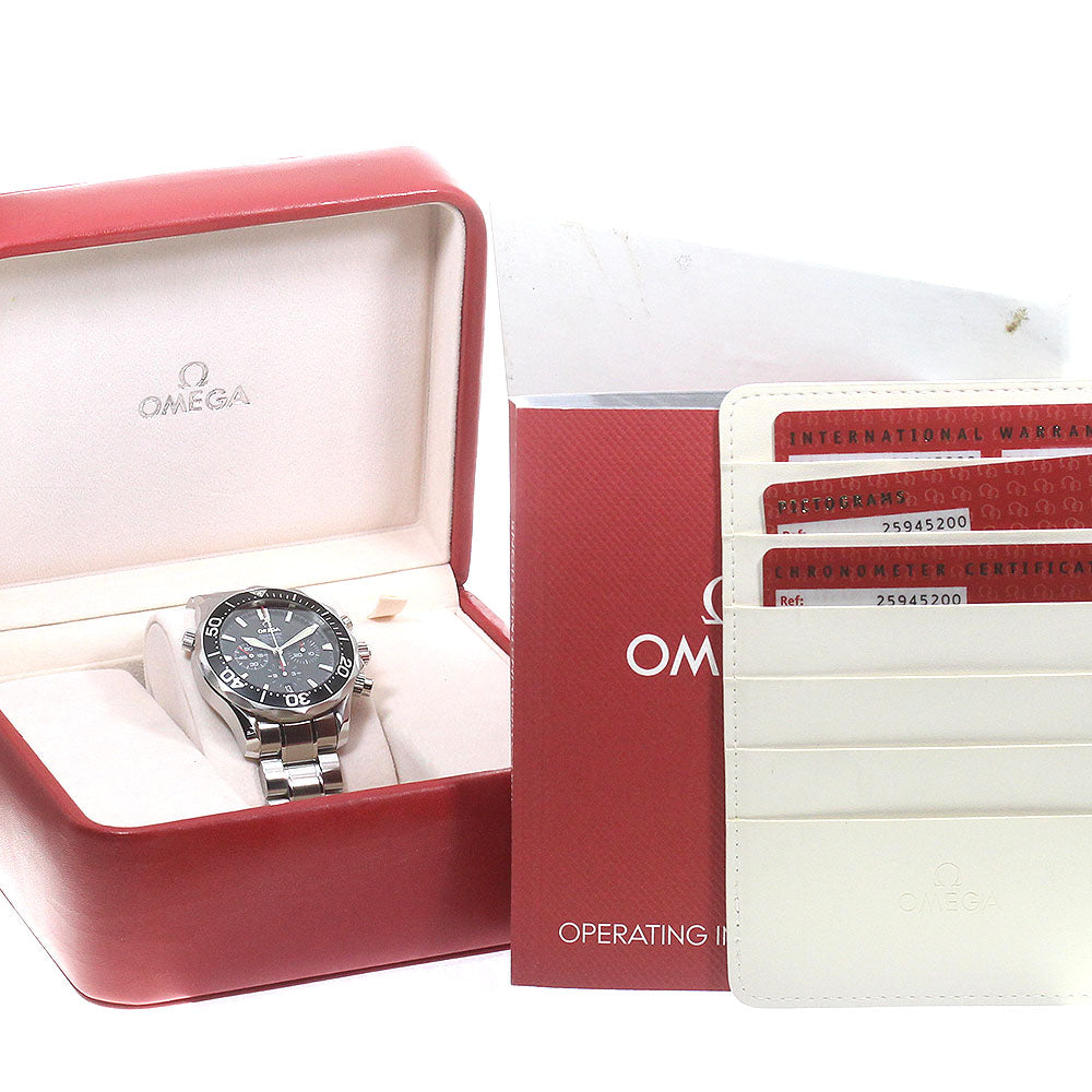OMEGA Seamaster300 2594.52 Chronograph Date black Dial Automatic Men's_785249
