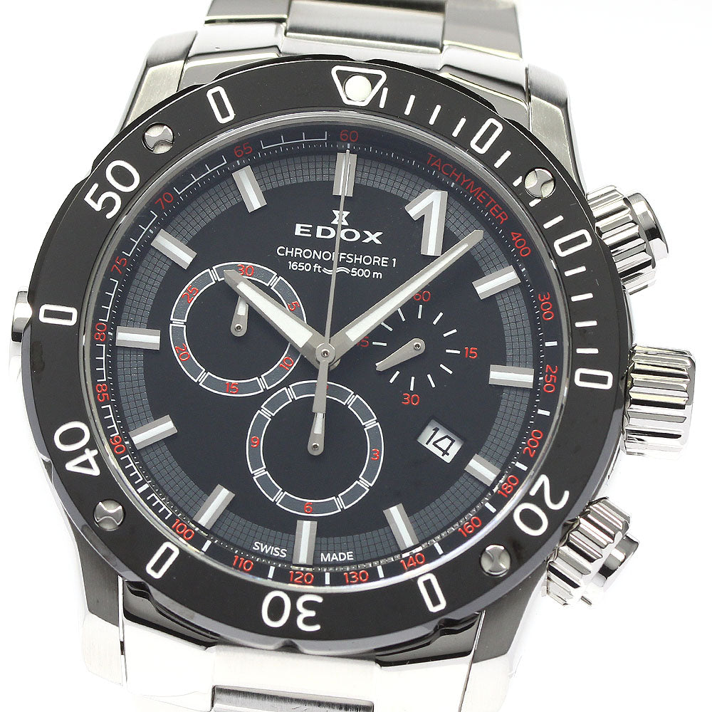 EDOX Chronoffshore 1 01114-3M-NIN black Dial Quartz Men's Watch_785489