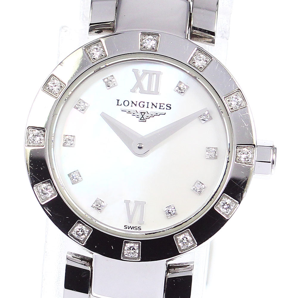 LONGINES Dolcevita L5.174.0 Diamond bezel 10P Shell Dial Quartz Ladies_785768