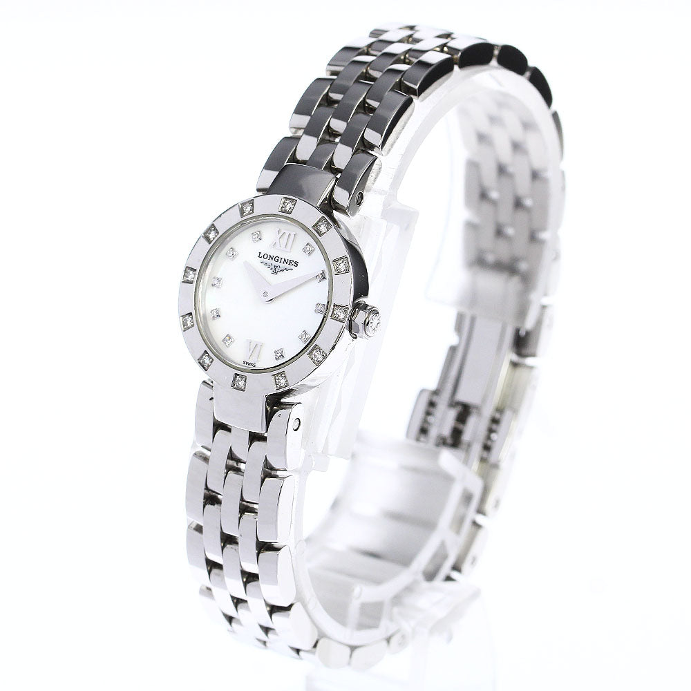 LONGINES Dolcevita L5.174.0 Diamond bezel 10P Shell Dial Quartz Ladies_785768