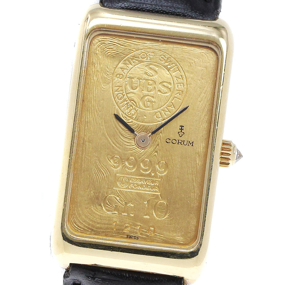 CORUM 14400 K18YG Cal.846 gold Dial Hand Winding Boy's Watch_790010