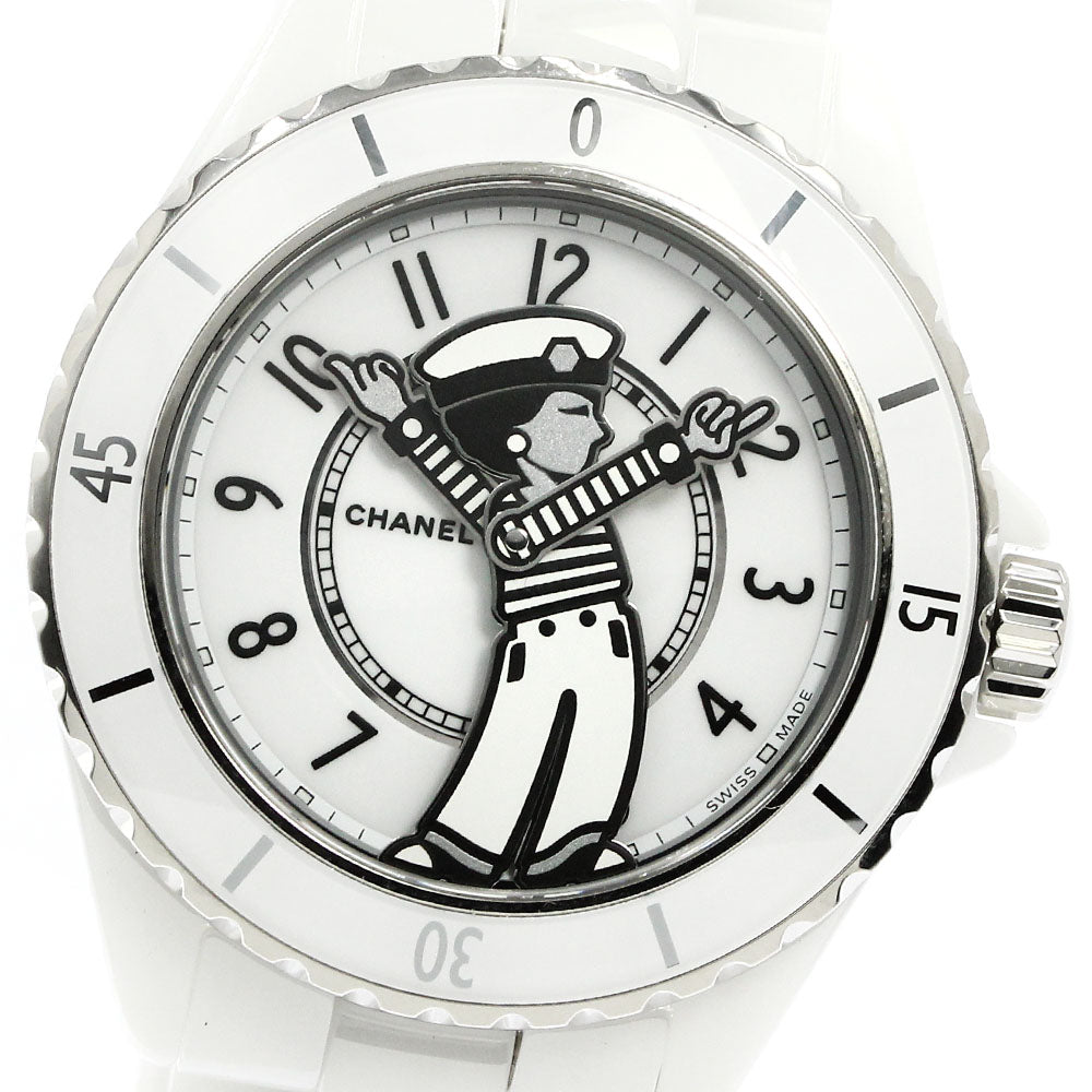 CHANEL Mademoiselle J12 La Pausa H7481 38MM White Dial Automatic Watch_790262