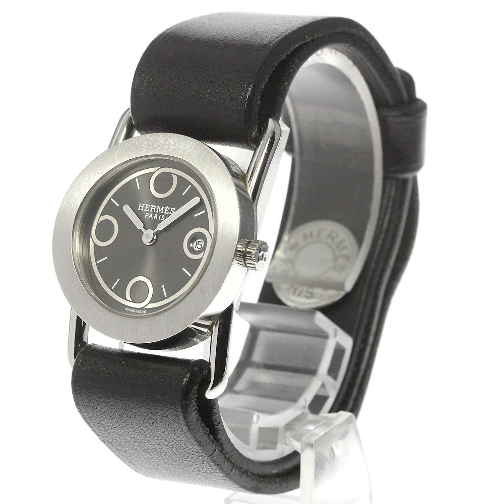 HERMES Ballenia Rondo BR1.210 Date gray Dial Quartz Ladies Watch_790349
