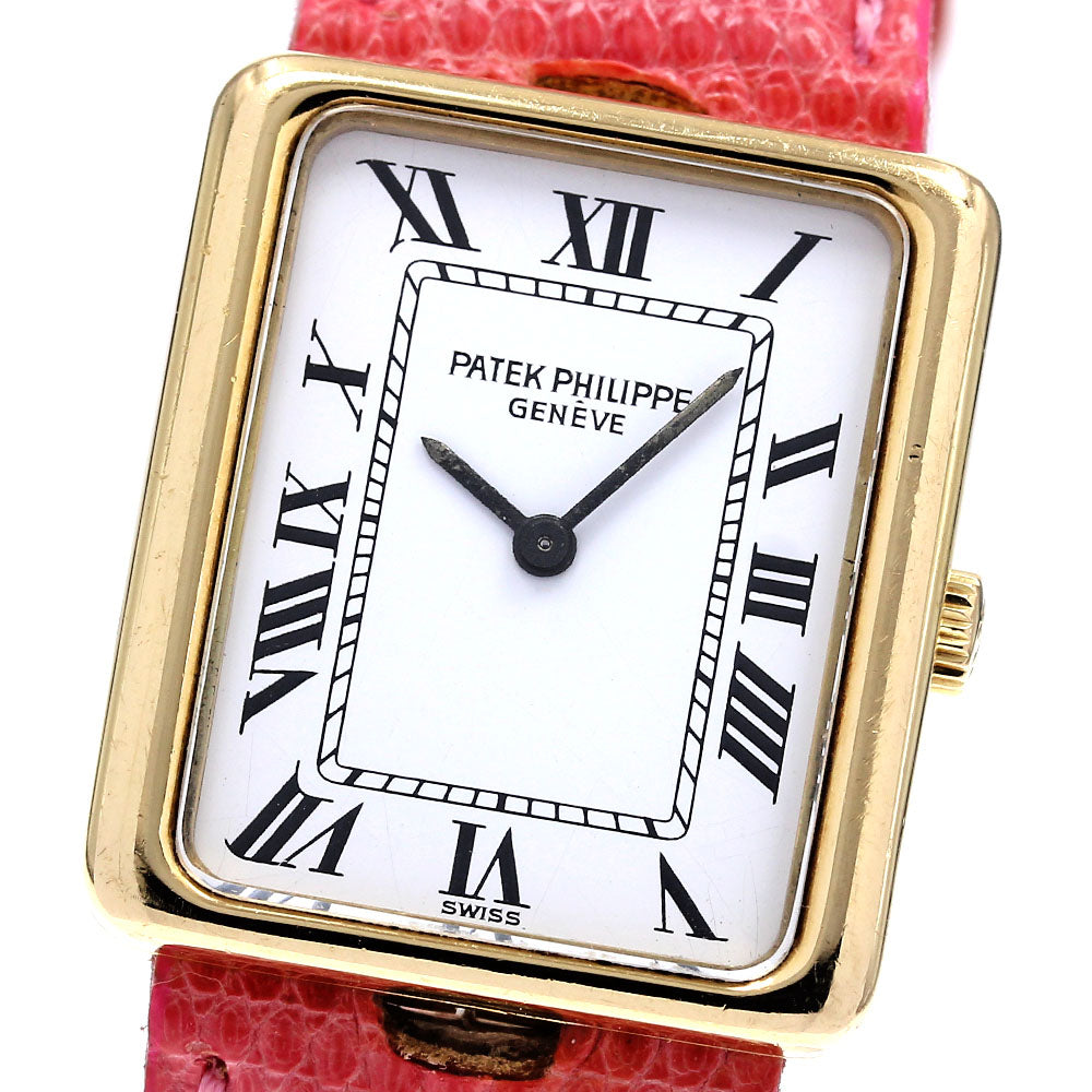 PATEK PHILIPPE Gondouro Ref.4224 K18YG cal.16-250 white Dial Hand Winding Ladies Watch_790364