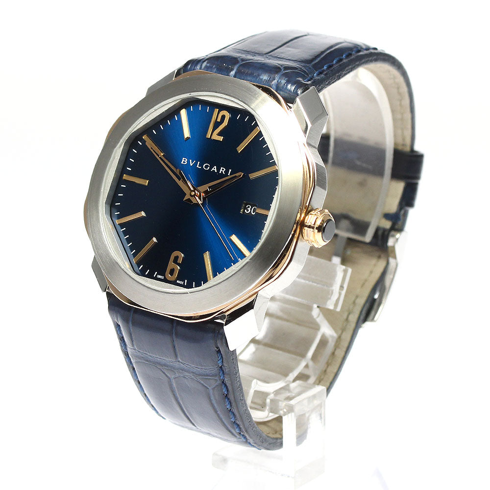 BVLGARI Octoma OCP41SG Date blue Dial Automatic Men's Watch_790595