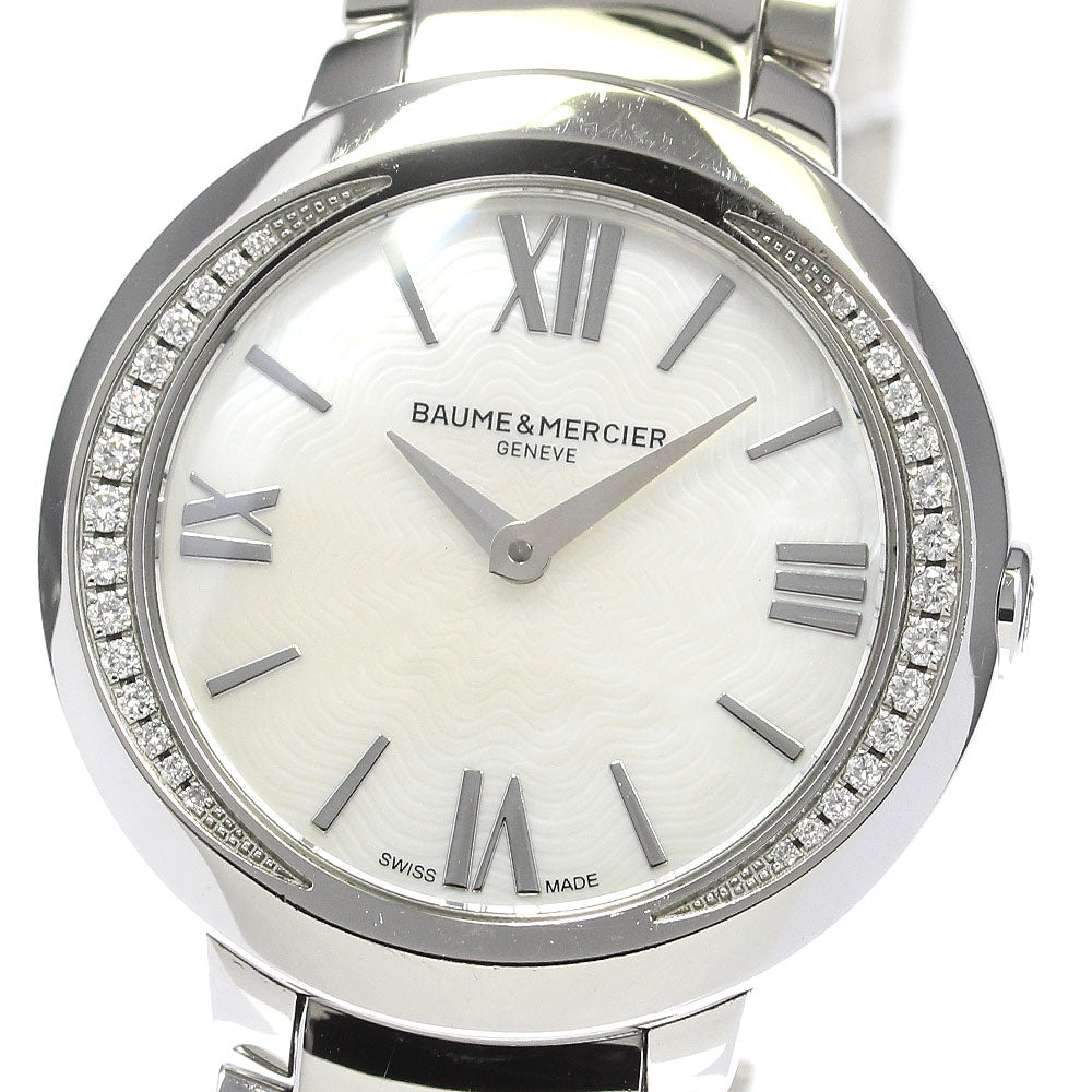 Baume & Mercier Promes M0A10160/65754 Side diamond Quartz Ladies Watch_790689