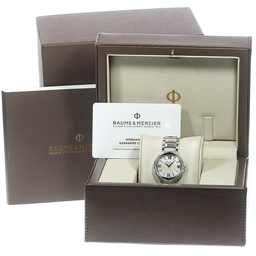 Baume & Mercier Promes M0A10160/65754 Side diamond Quartz Ladies Watch_790689