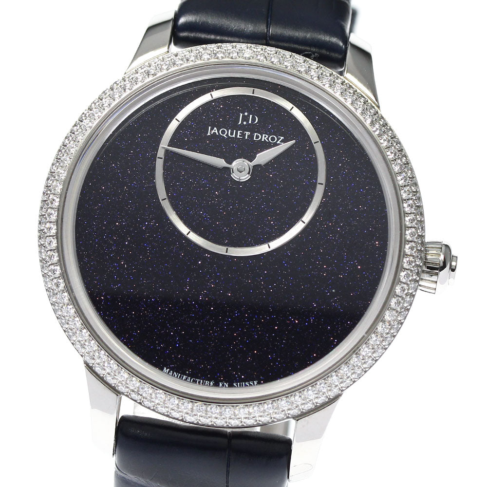 JAQUET DROZ petite wool minute aventurine J005000271 Diamond Bezel Navy Dial Automatic Men's Watch_790832