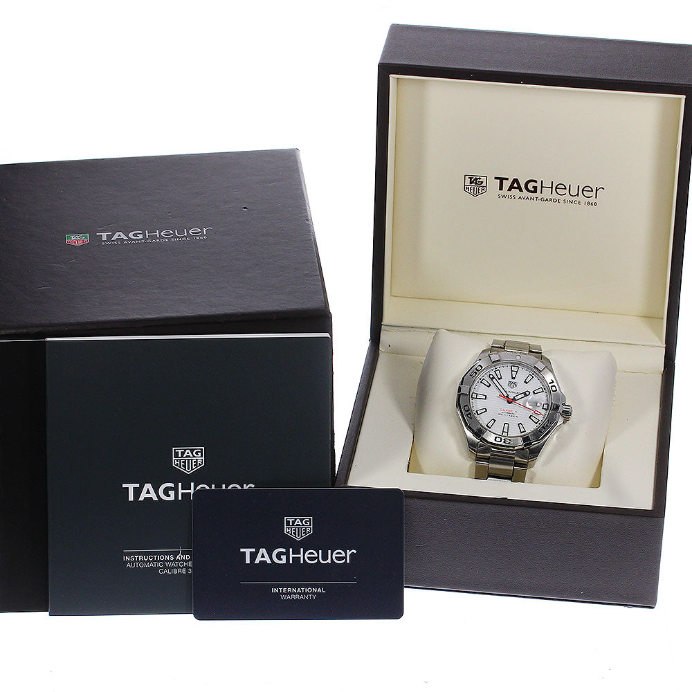 TAG HEUER Aqua racer WAY2013-0 Date white Dial Automatic Men's Watch_791202