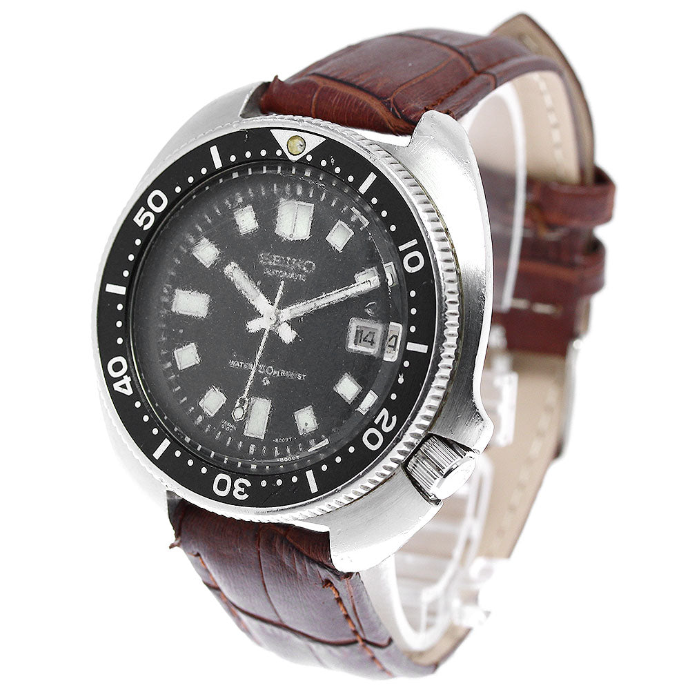 SEIKO Second diver 6105-8110 Cal.6105B Date black Automatic Men's Watch_791588
