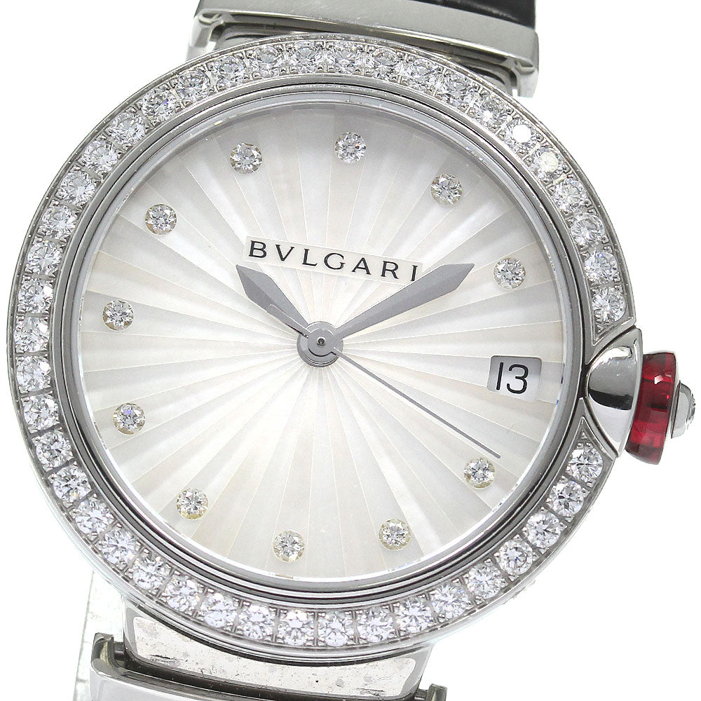 BVLGARI Le chair LU33S Diamond bezel White shell Dial Automatic Ladies Watch_791966