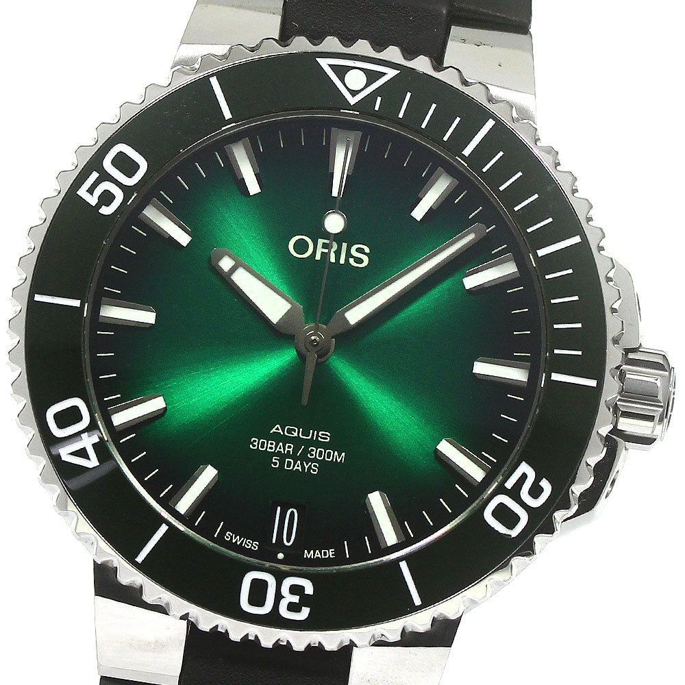 ORIS Aquis 01 400 7769 4157 Date green Dial Automatic Men's Watch_792204