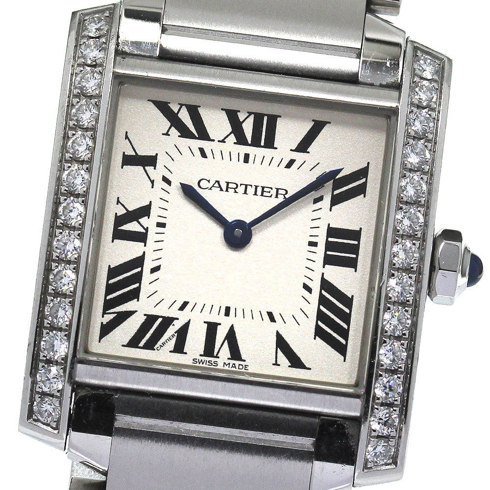 CARTIER Tank francaise MM W4TA0009 Side diamond Quartz Boy's Watch_792300