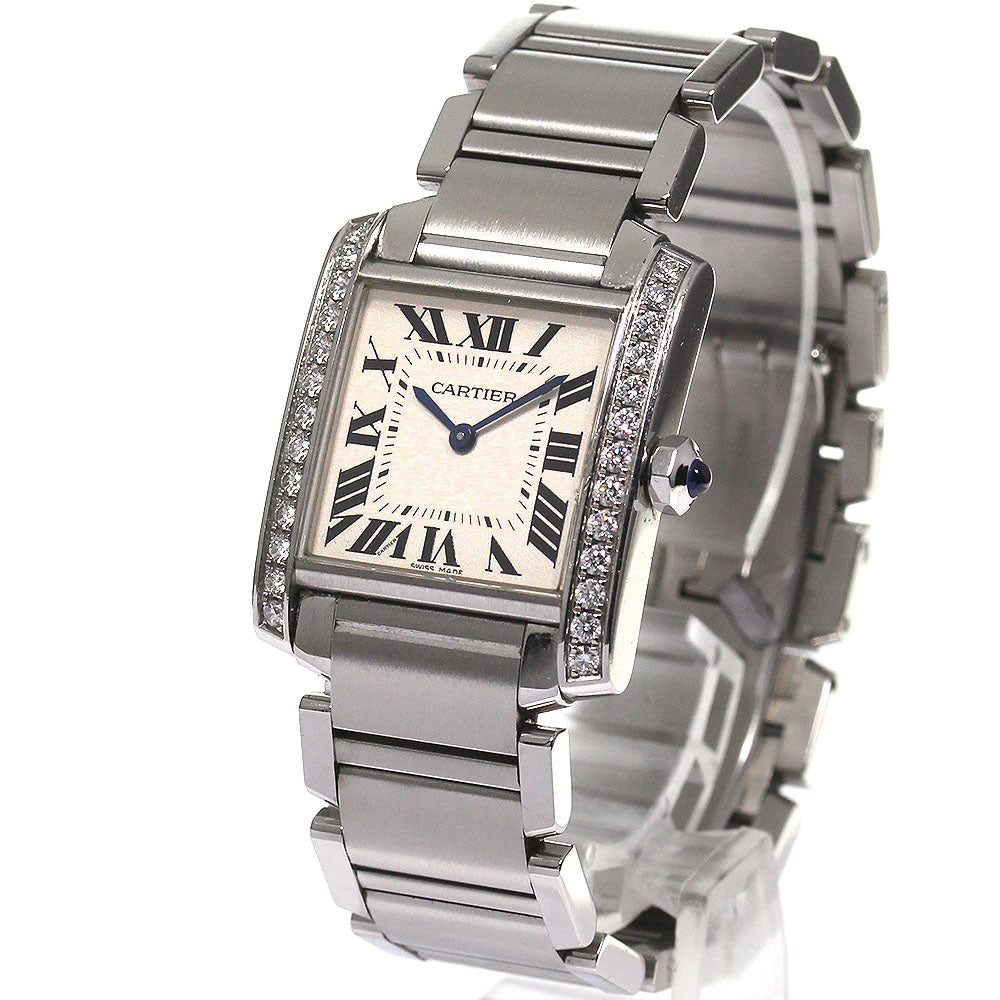 CARTIER Tank francaise MM W4TA0009 Side diamond Quartz Boy's Watch_792300