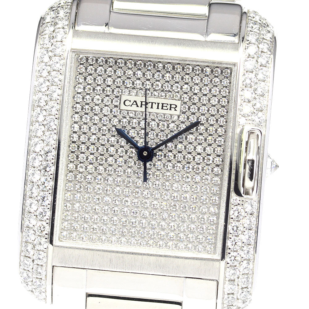 CARTIER Tank Anglaise Side D WT100011 Silver Dial Automatic Men's Watch_792367