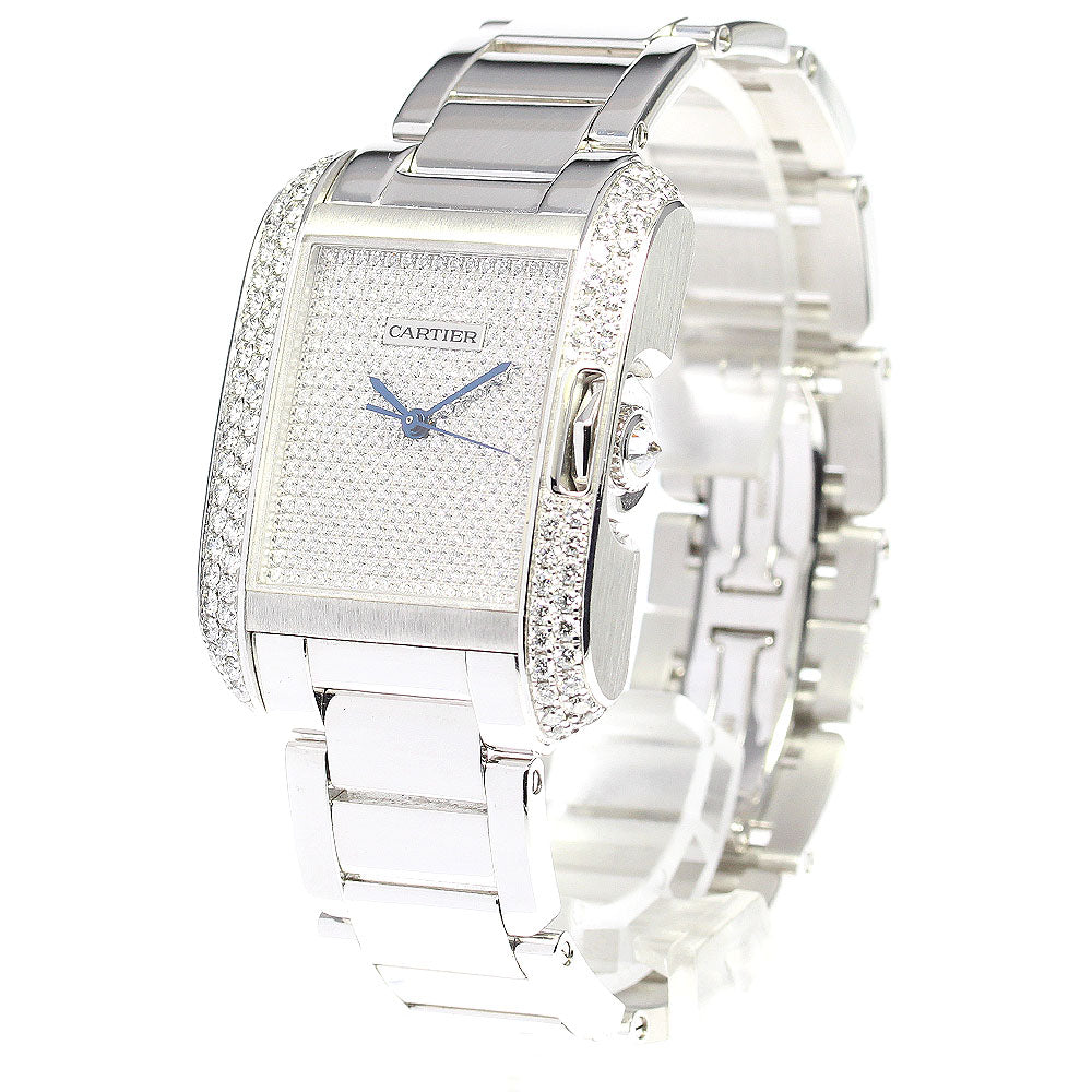 CARTIER Tank Anglaise Side D WT100011 Silver Dial Automatic Men's Watch_792367