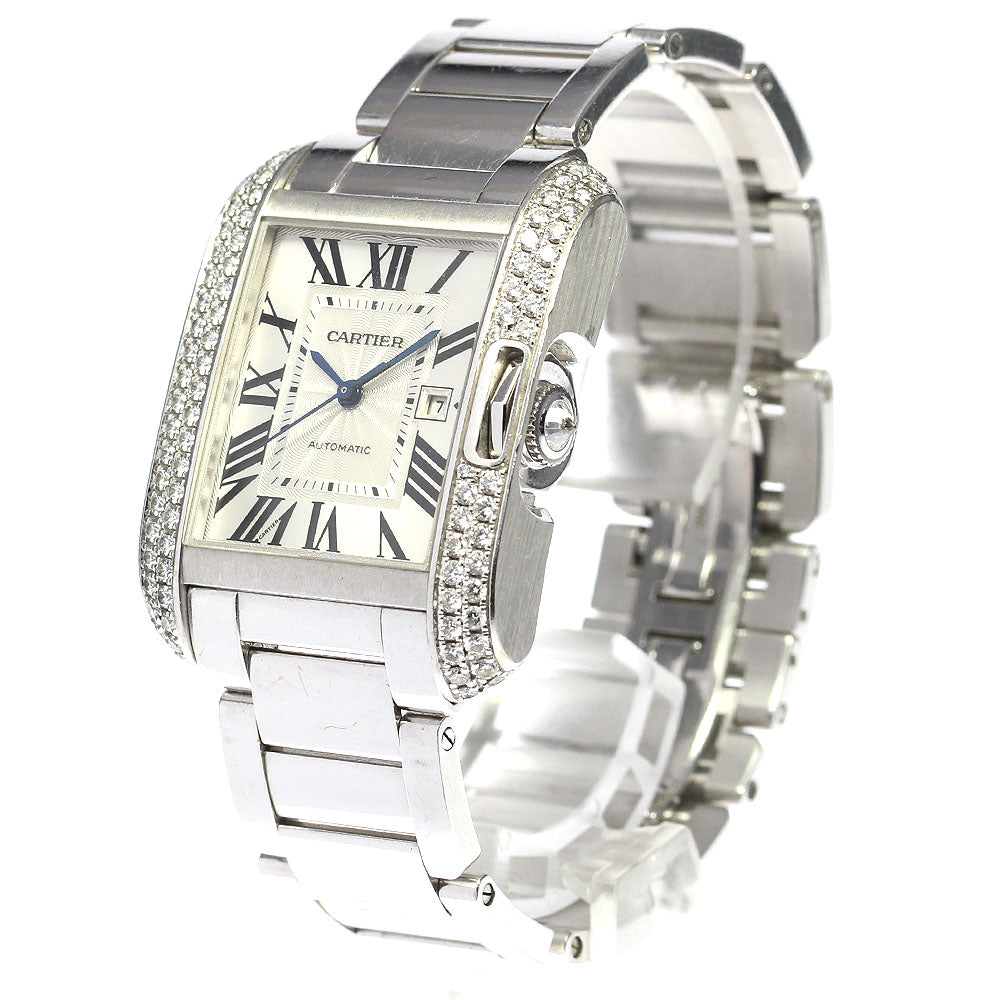 CARTIER Tank Unglades WT100009 Side D Silver Dial Automatic Men's Watch_792390