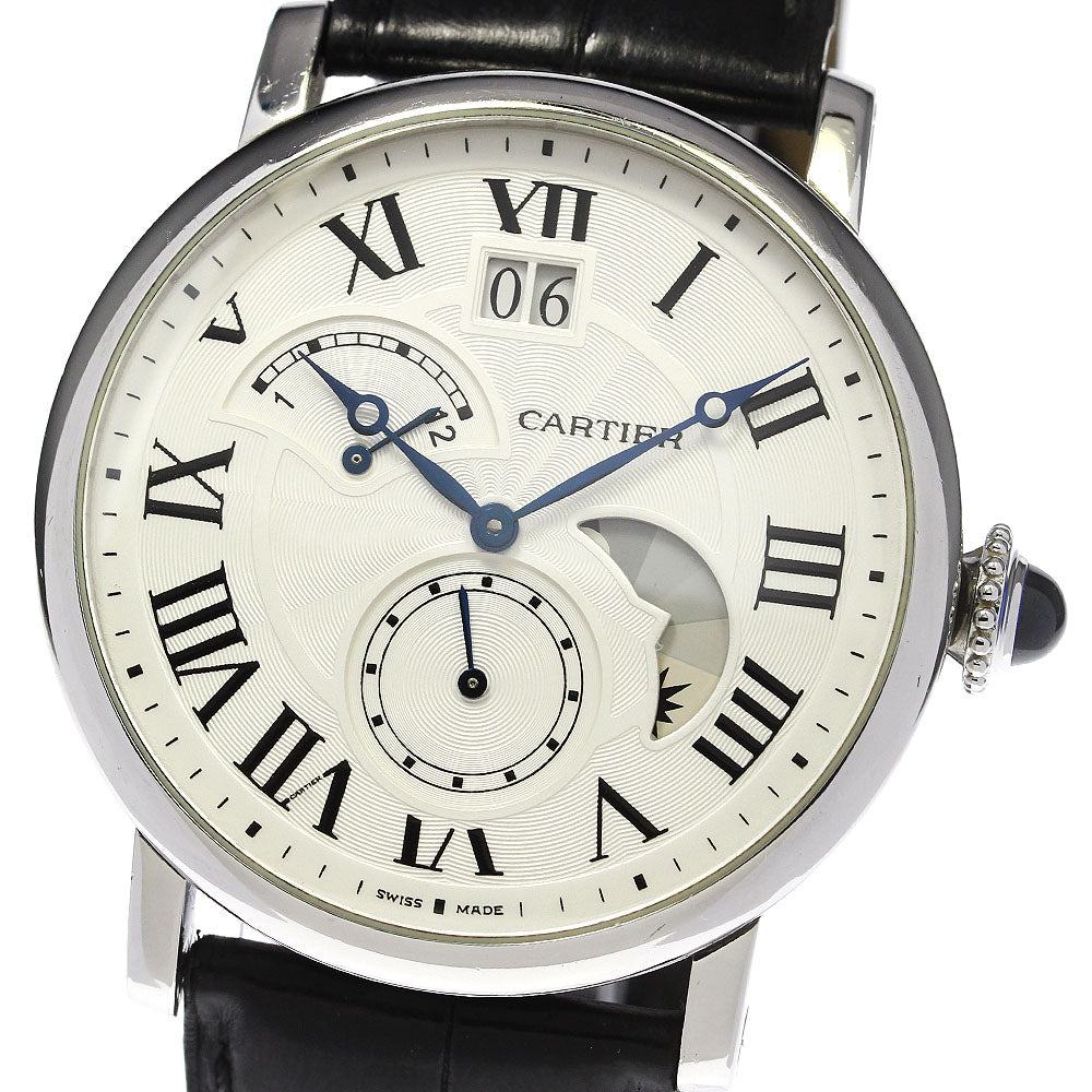 CARTIER Rotondo de Cartier W1556368 grand date retrograde Silver Dial Automatic Men's Watch_792399
