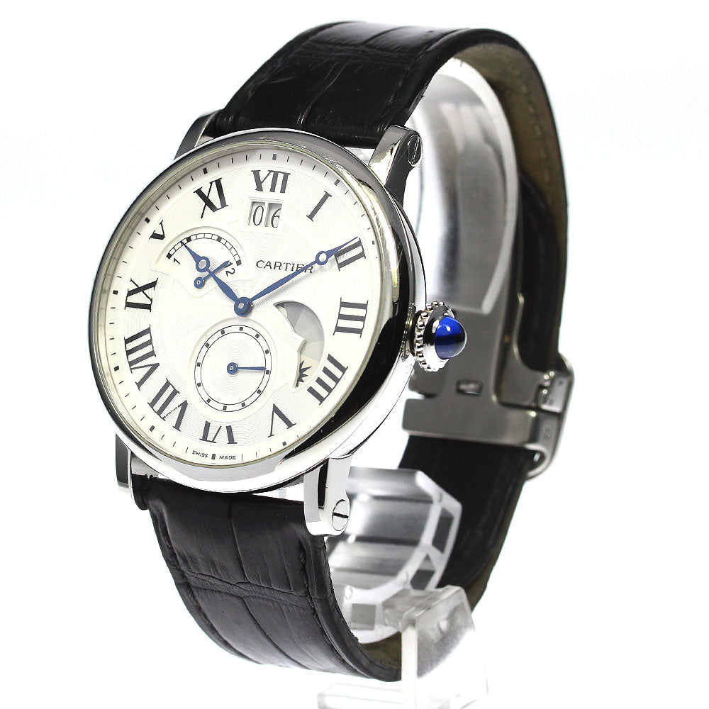 CARTIER Rotondo de Cartier W1556368 grand date retrograde Silver Dial Automatic Men's Watch_792399