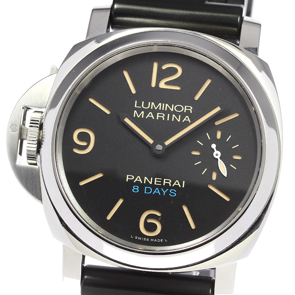 PANERAI luminor left hand PAM00796 8 Days Acciao Hand Winding Men's Watch_792463