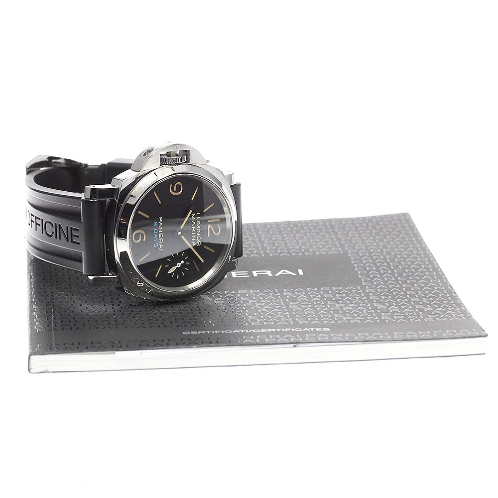 PANERAI luminor left hand PAM00796 8 Days Acciao Hand Winding Men's Watch_792463