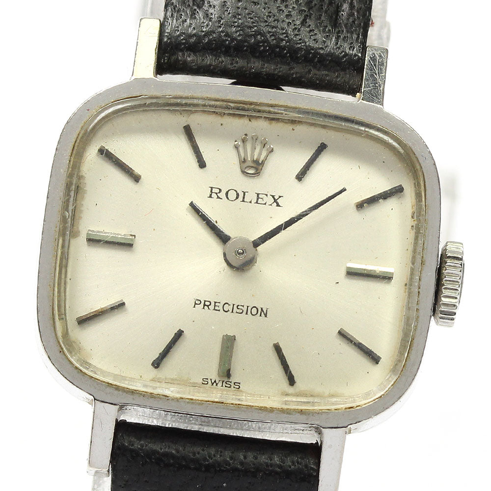 ROLEX Precision 2651 K18WG Cal.1400 Silver Dial Hand Winding Ladies Watch_792541