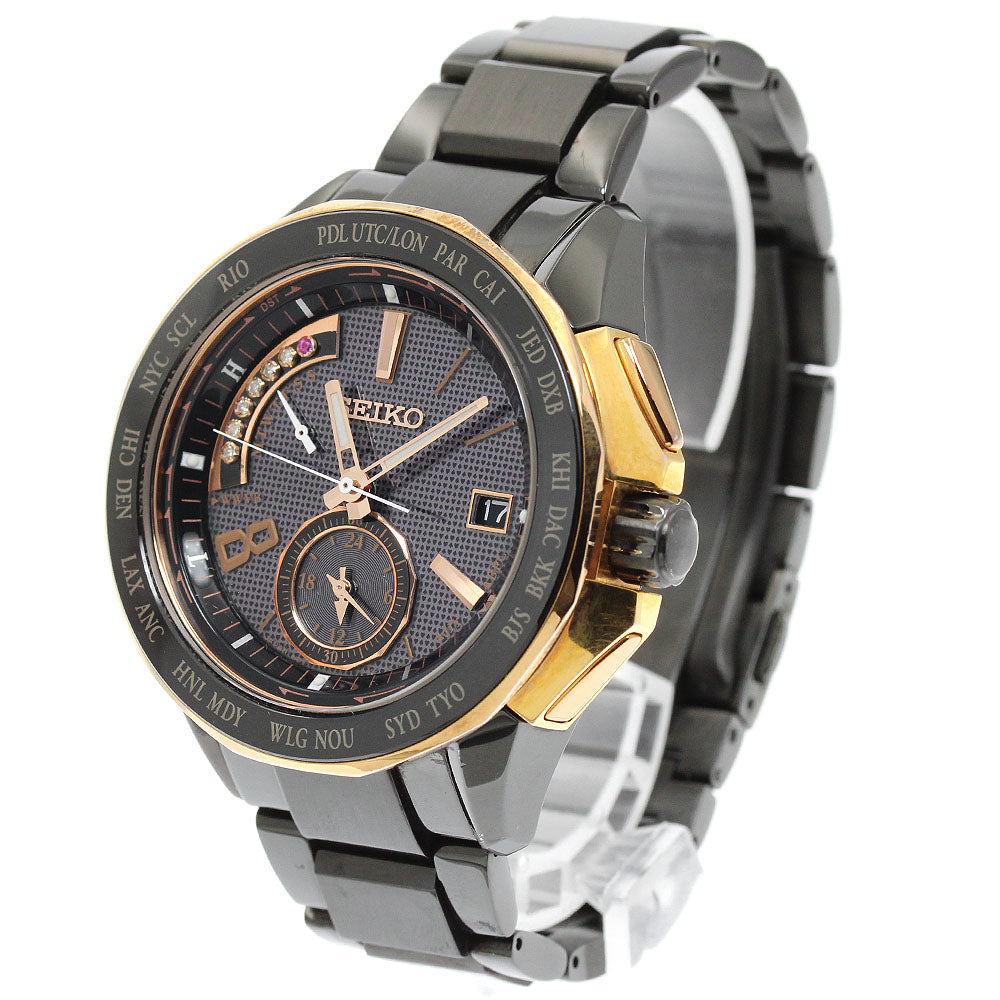 SEIKO Brights 8B54-0AV0 SAGA139 Chronograph 6P diamond Men's Watch_792682
