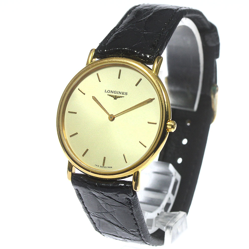 LONGINES Grand classic L4.620.2 gold Dial Quartz Men's Watch_792876