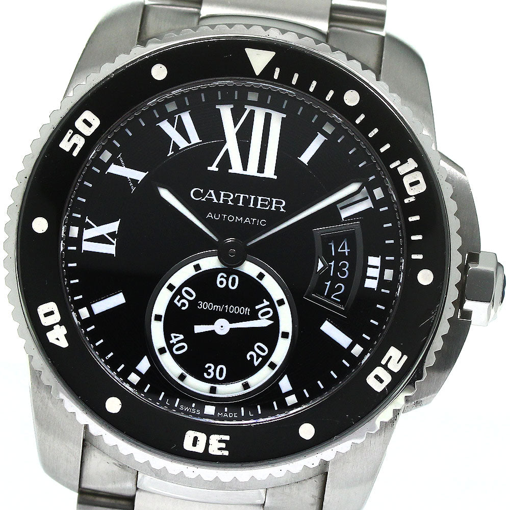 CARTIER Caliber de Cartier Diver W7100057 Date black Dial Automatic Men's_793037