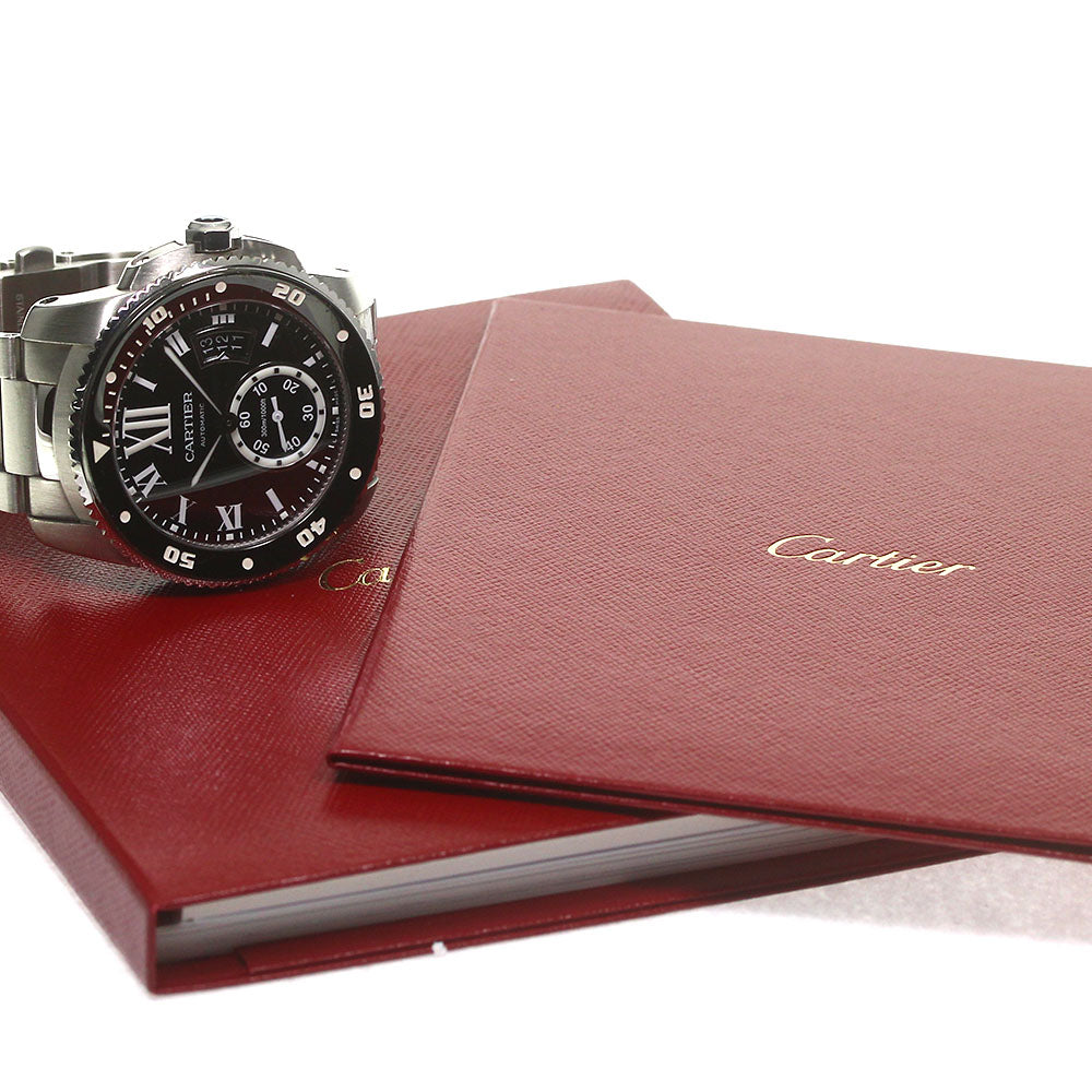 CARTIER Caliber de Cartier Diver W7100057 Date black Dial Automatic Men's_793037