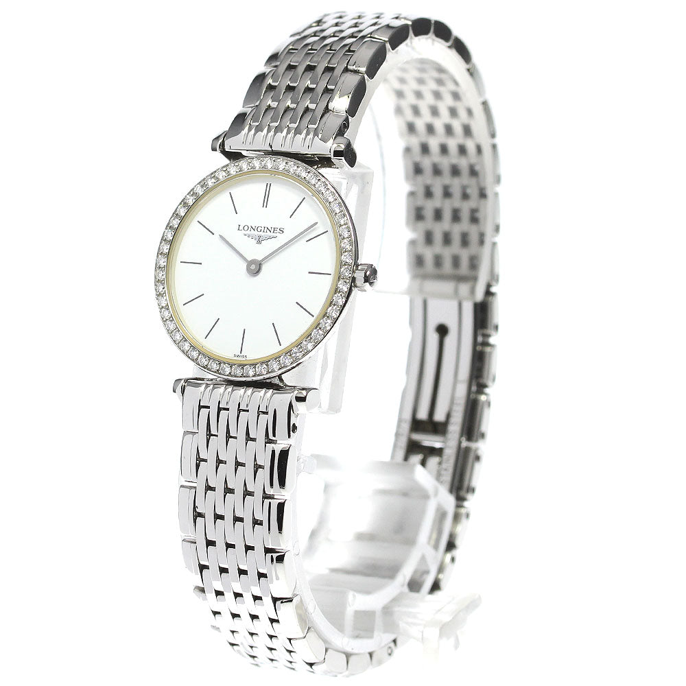 LONGINES Grand classic L4.241.0 Diamond Bezel Quartz Ladies Watch_793328