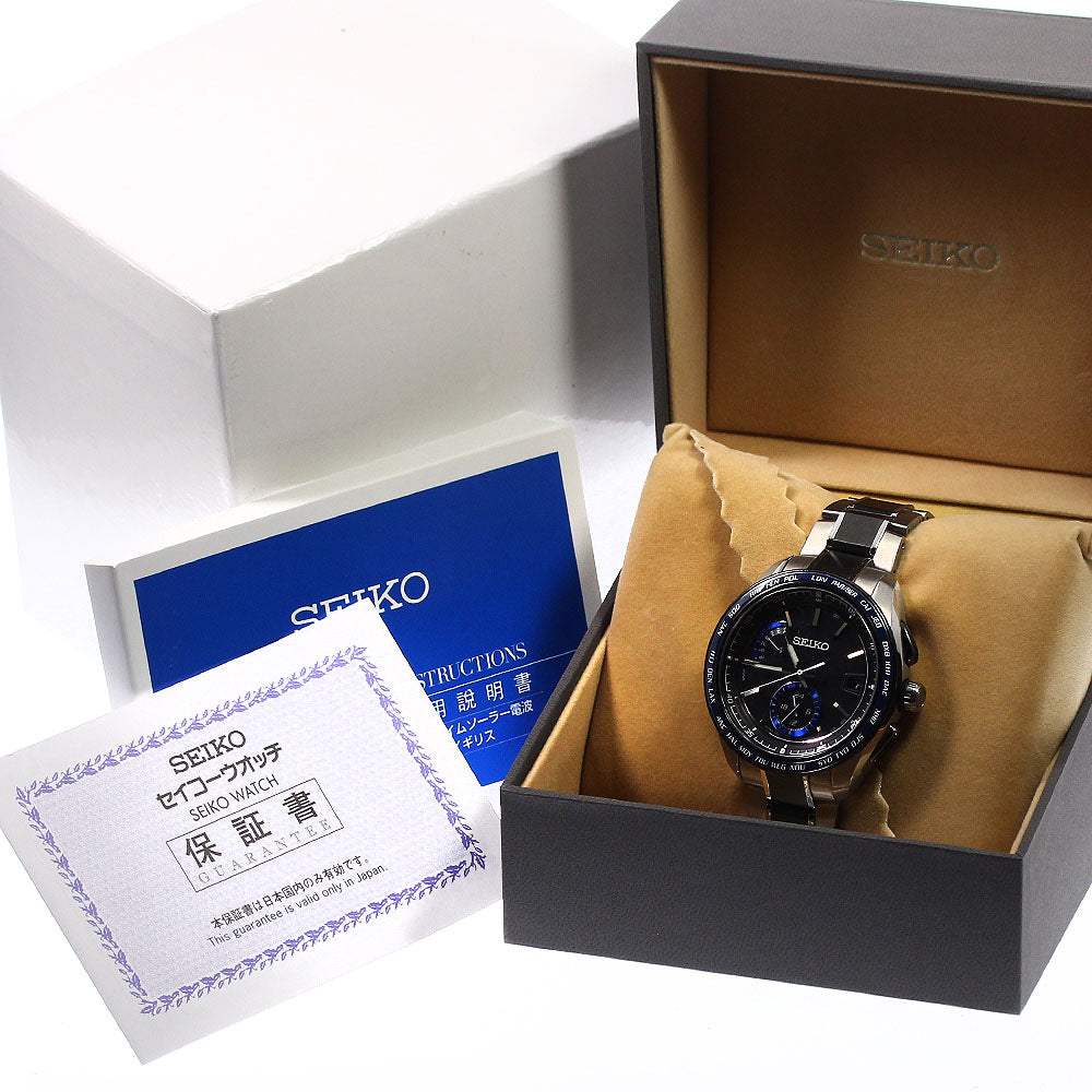 SEIKO Brights SAGA261/8B63-0AN0 Day-Date Solar Powered Radio Men's Watch_793660